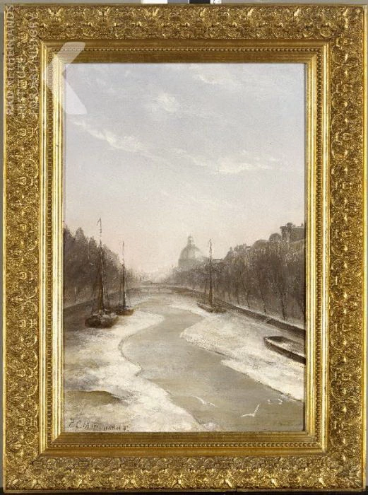 Il Singel con chiesa luterana rotonda 1893 - 1895, Kunstmuseum Den Haag, L'Aia